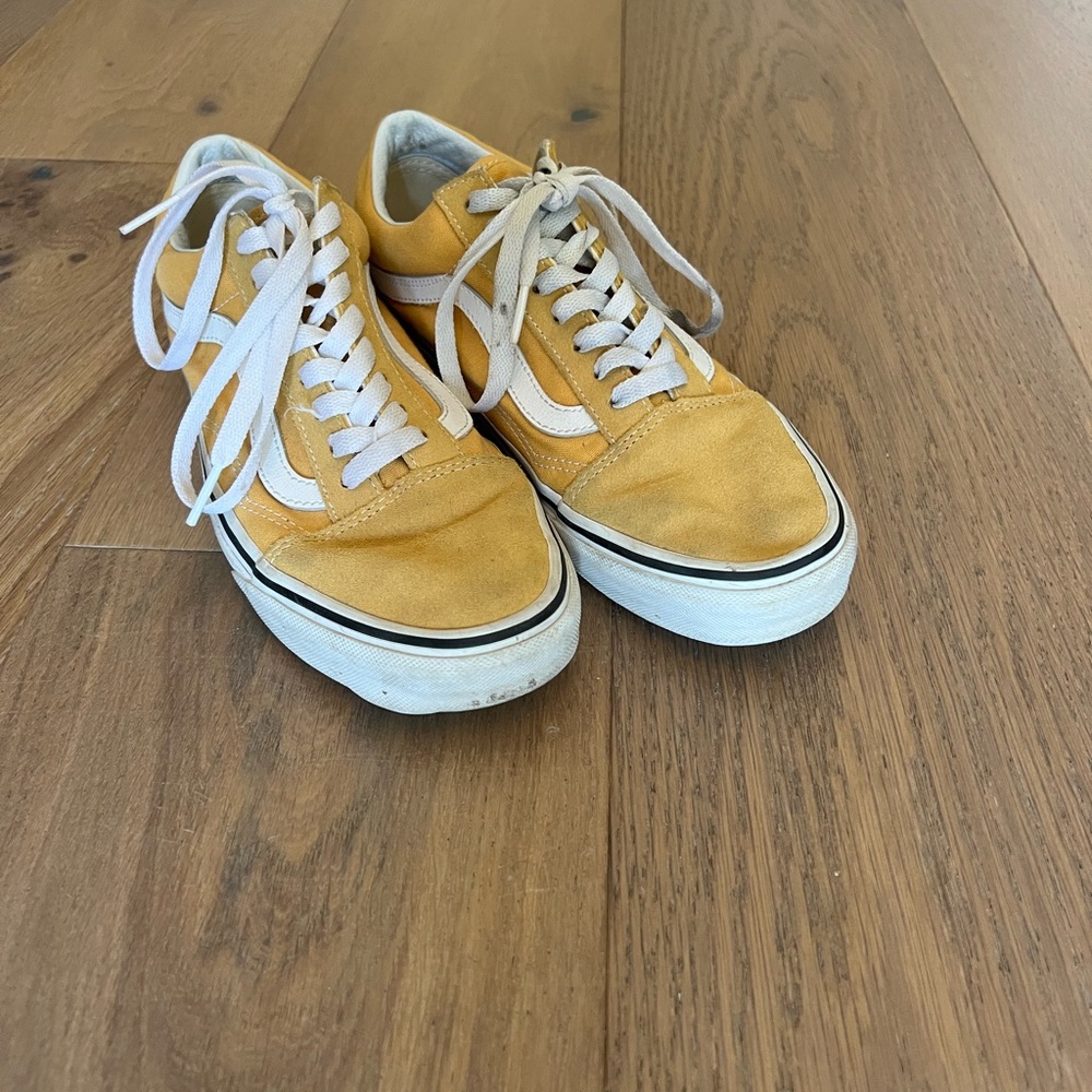 yellow old school vans